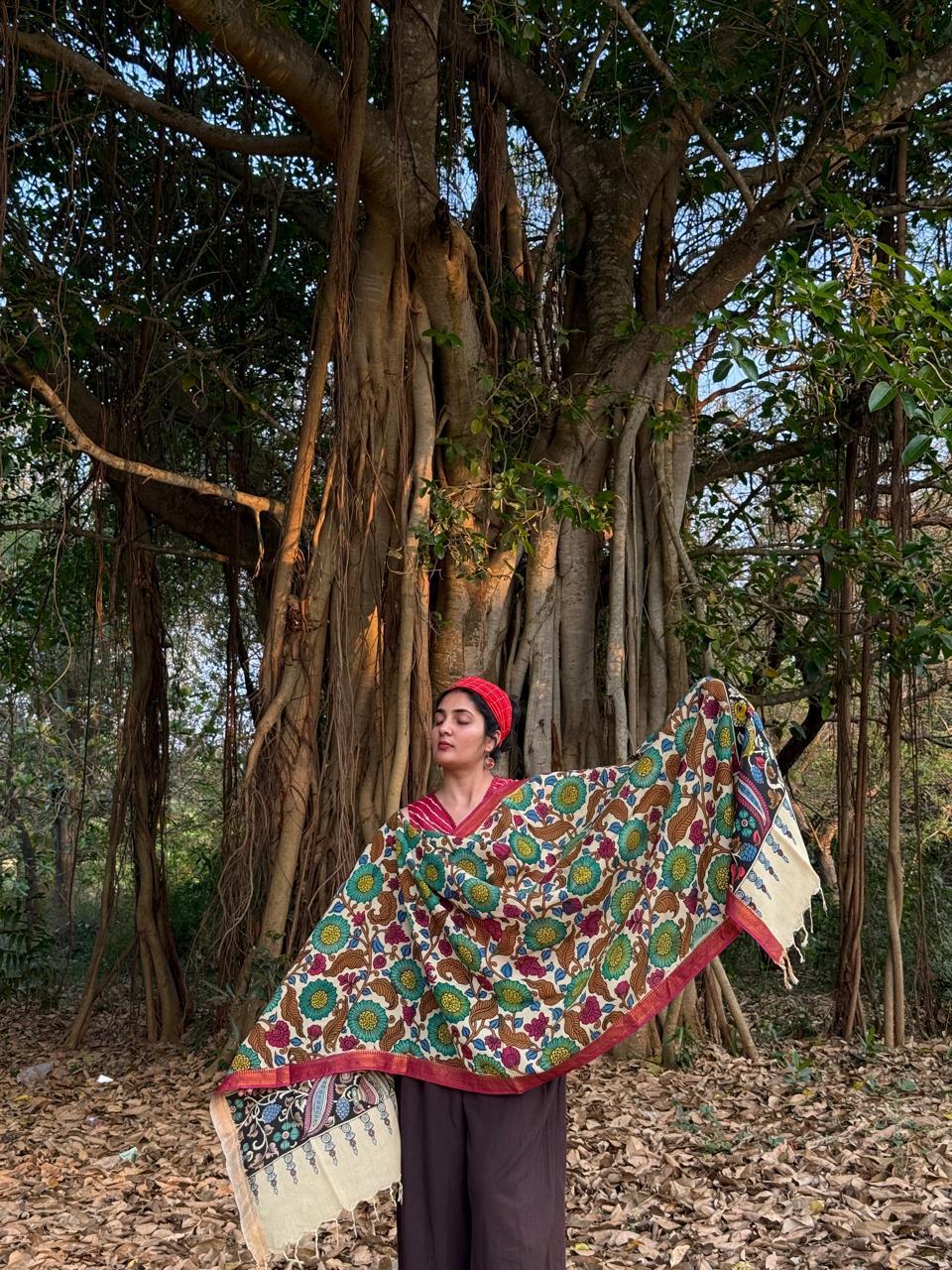 Vibrant Floral Dupatta