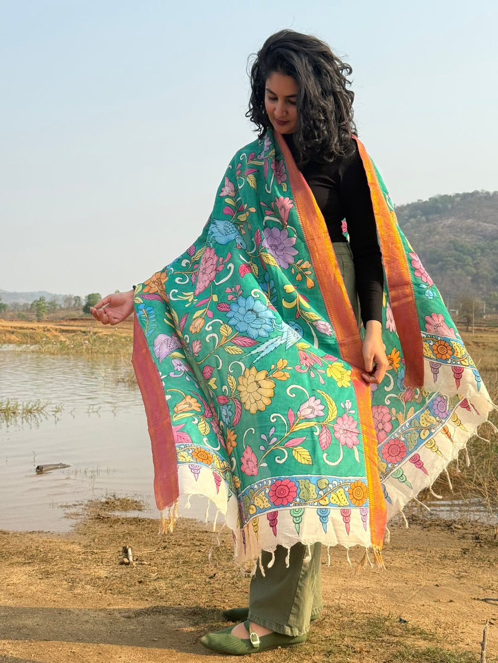 Everlasting Green Dupatta